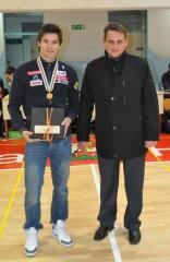 Mišel je na tekmo prišel okiten z medaljo, ki mu je pred nadaljevanjem kariere v veliko spodbudo